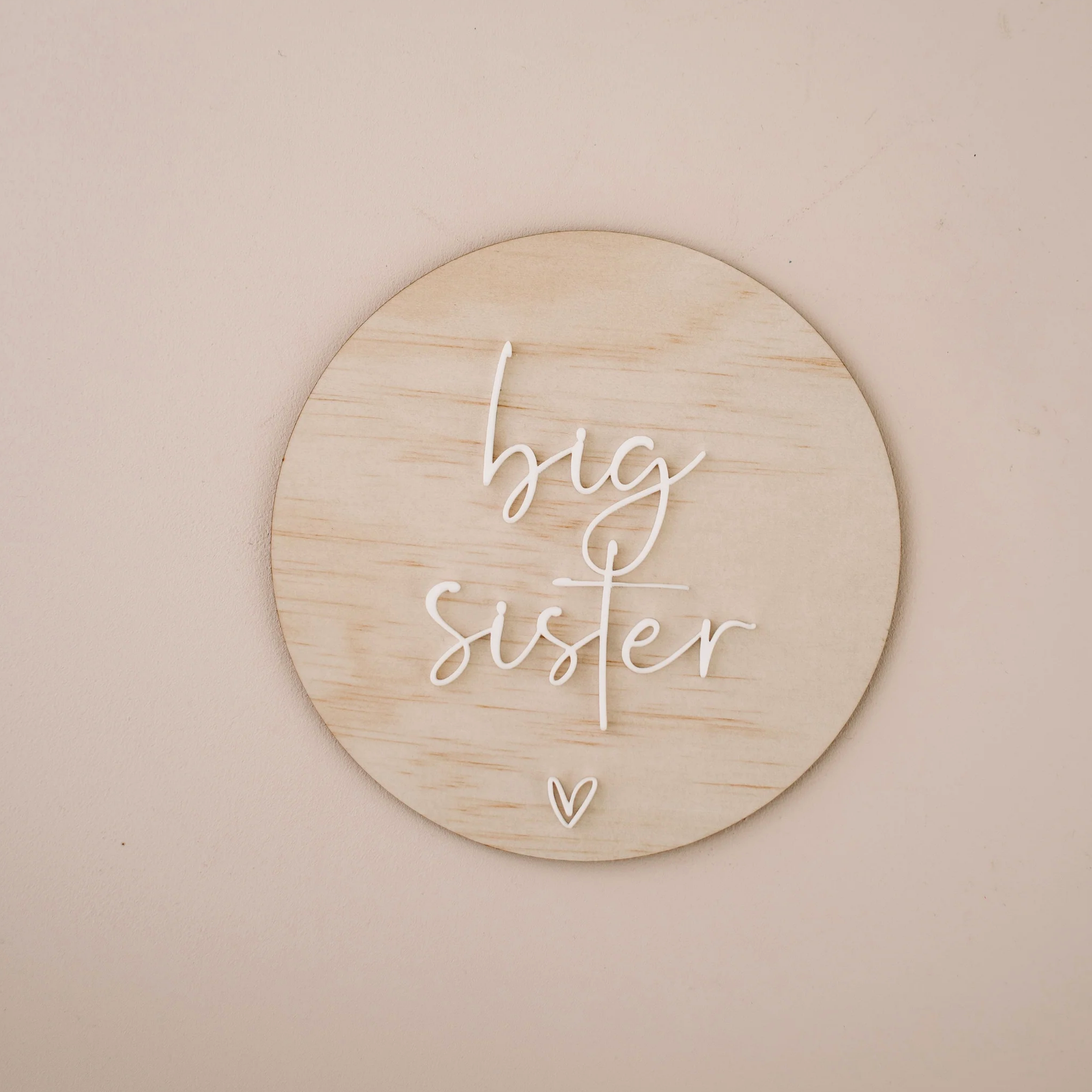 Big Sister Acrylic Announcement Plaque