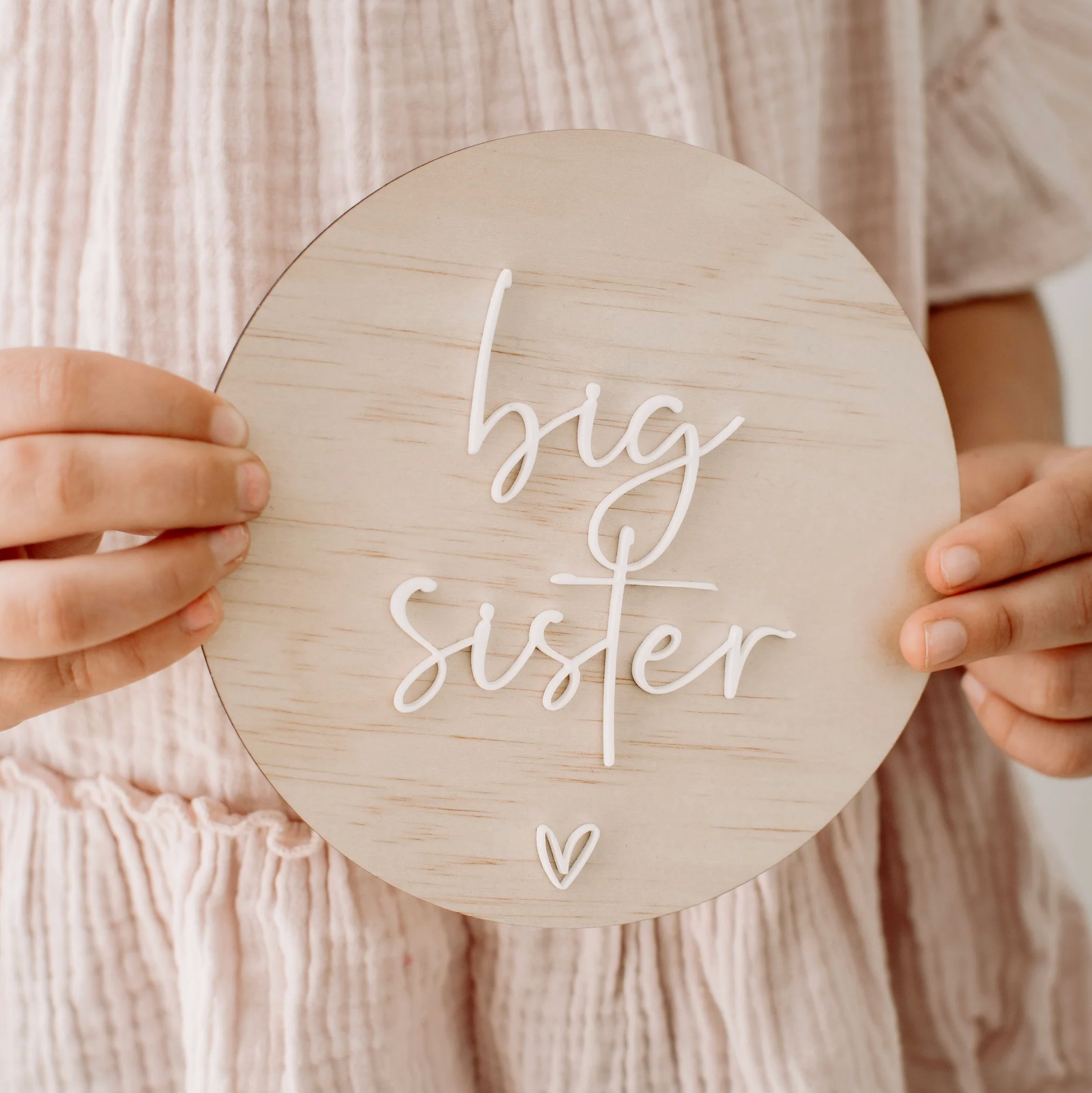 Big Sister Acrylic Announcement Plaque