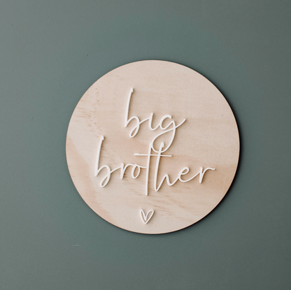 Big Brother Acrylic Announcement Plaque