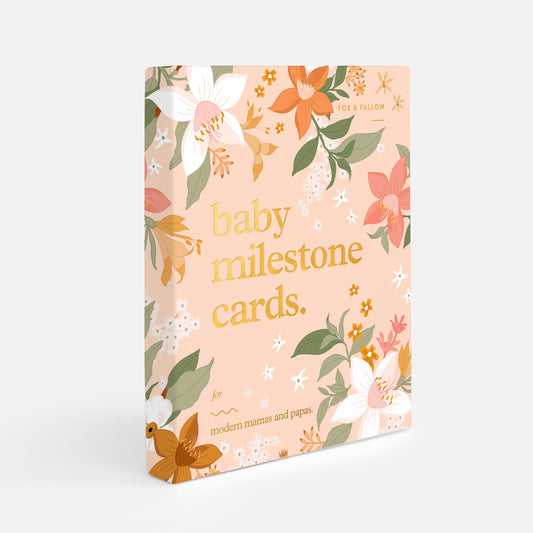 Baby Milestone Cards - Floral