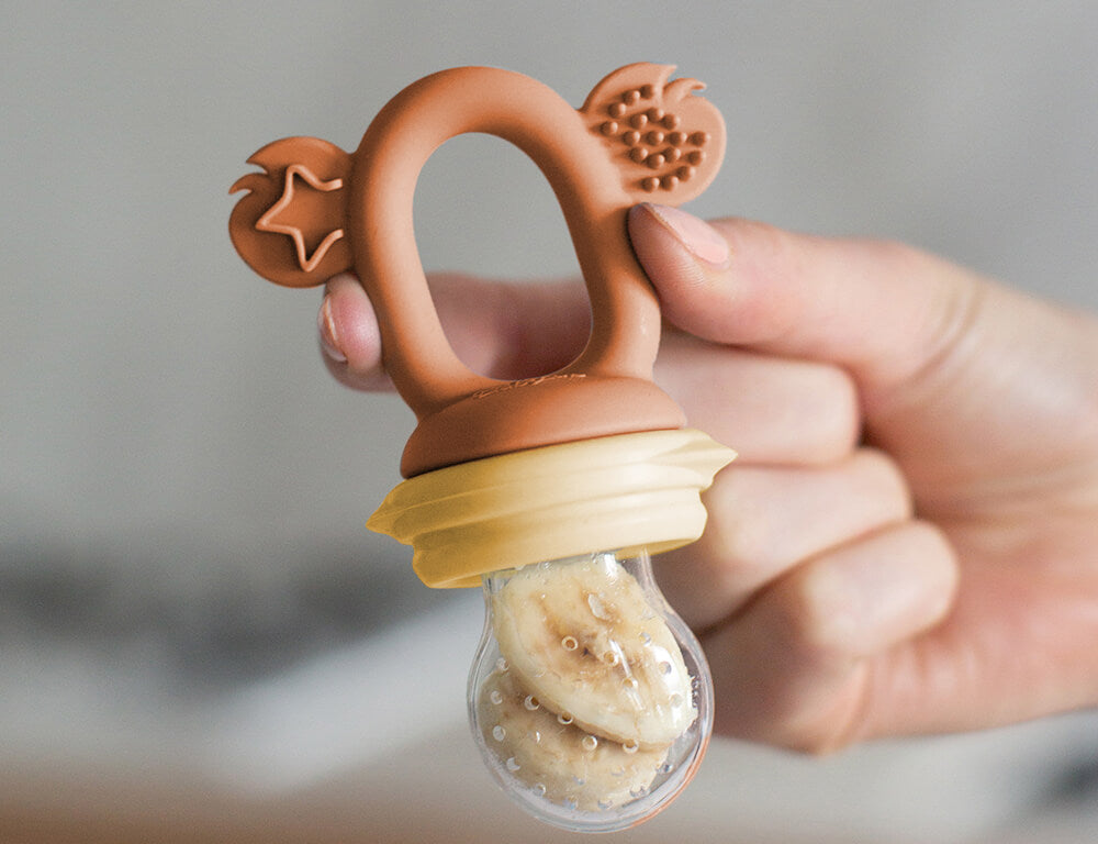 Silicone Fresh Food Feeder - Caramel &amp; Mimosa