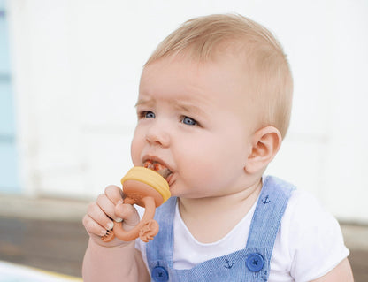 Silicone Fresh Food Feeder - Caramel &amp; Mimosa