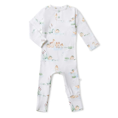 Snuggle Hunny Duck Pond Organic Growsuit