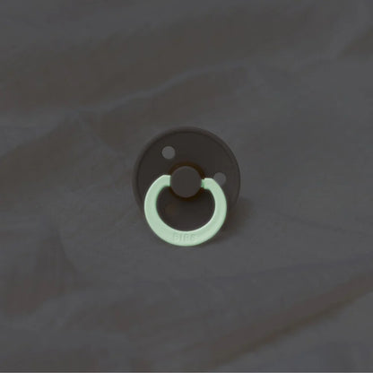 BIBS Colour Night Glow Dummy - Vanilla - Size 2 - 2 PK