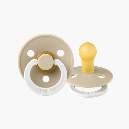 BIBS Colour Night Glow Dummy - Vanilla - Size 2 - 2 PK
