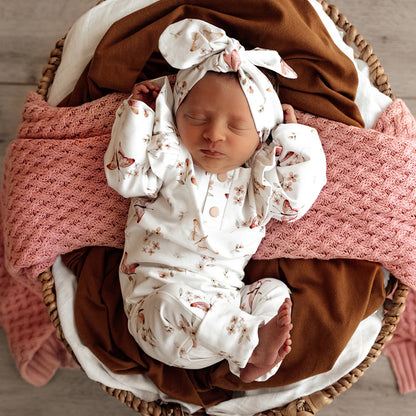 Snuggle Hunny Butterfly Organic Growsuit