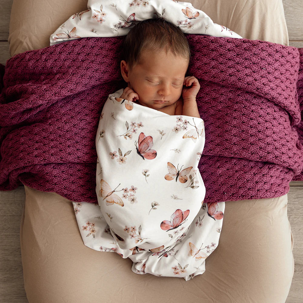 Butterfly Snuggle Swaddle &amp; Beanie Set