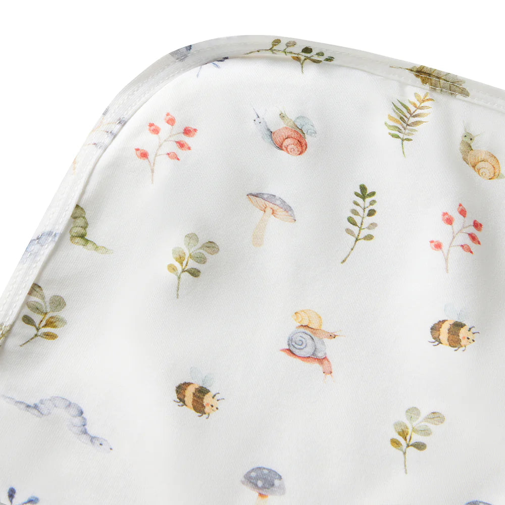 Garden Friends Organic Jersey Wrap &amp; Beanie Set