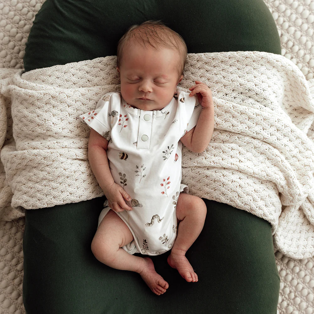 Snuggle Hunny Garden Friends Short Sleeve Organic Bodysuit