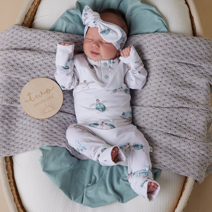 Snuggle Hunny Turtle Organic Growsuit